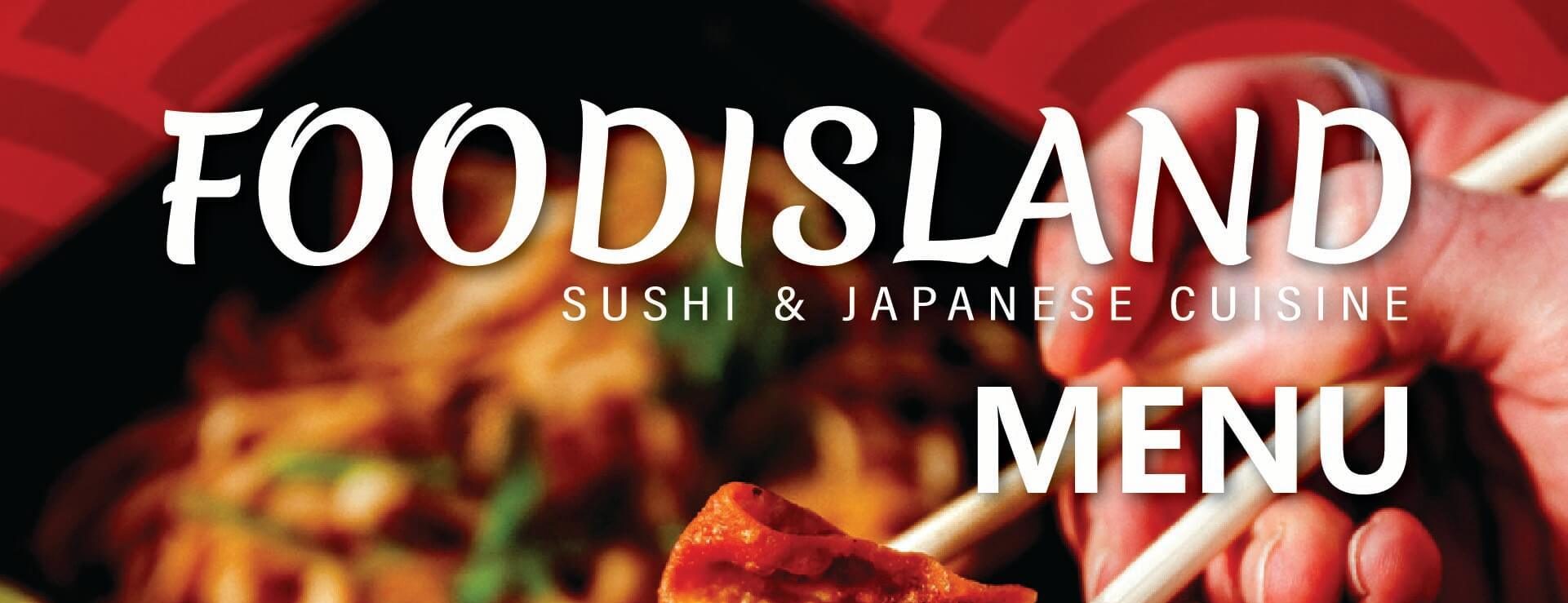 Foodisland Sushi Menu Header